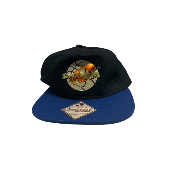 Space Jam Original Snapback Hat Bioworld Merch OFSA Adjustable Cap Black & Blue - Picture 3 of 9